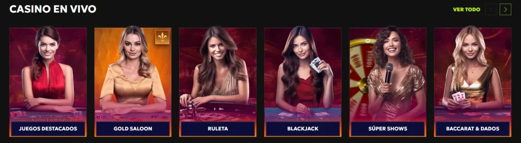 Casino en vivo y dealers reales