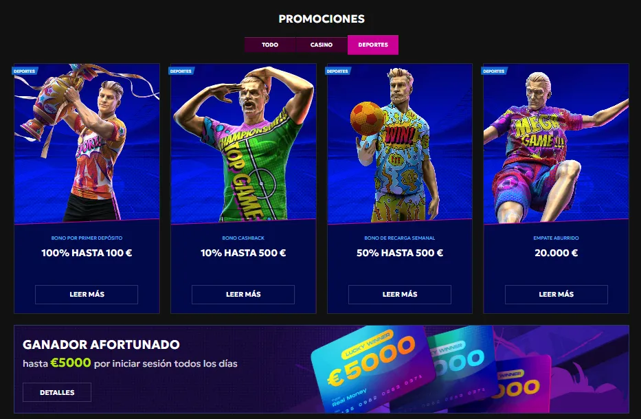 Bonos y promociones para apuestas deportivas en Rtbet