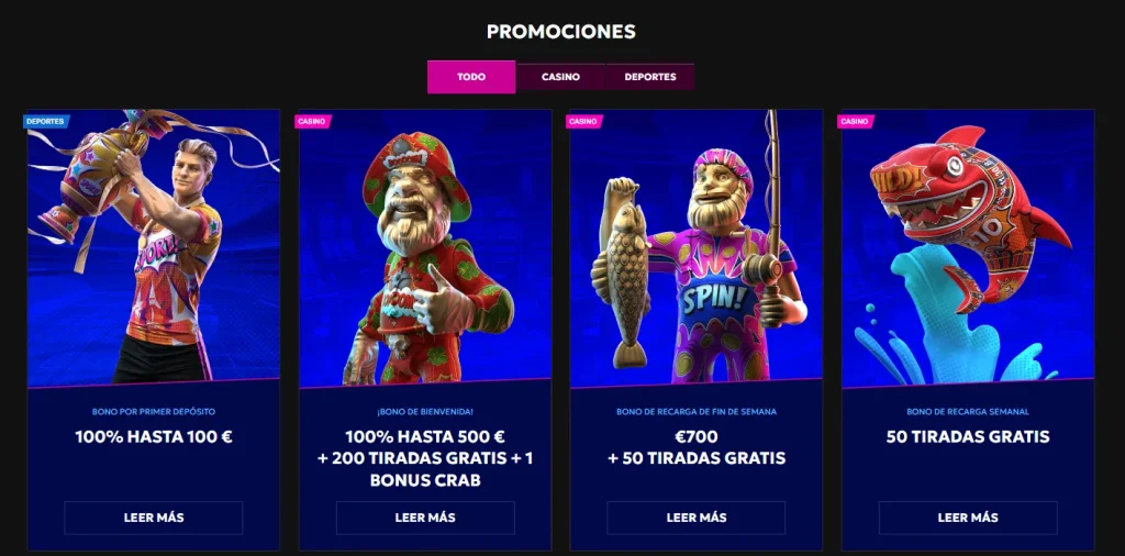 Bonos y promociones de Rtbet