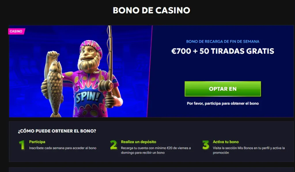 Recarga de fin de semana: 50% hasta 700€ + 50 tiradas gratis rtbet