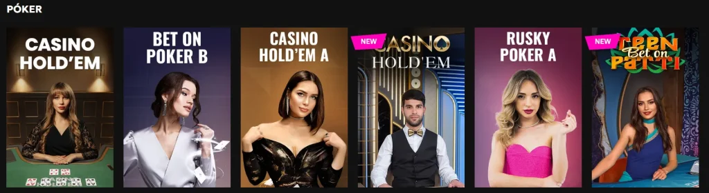 Póker en vivo: Casino Hold'Em y otras variantes para expertos